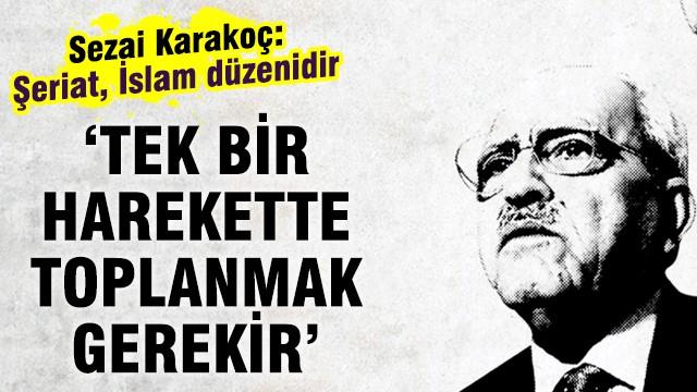 SEZAİ KARAKOÇ YÜCE DİRİLİŞ PARTİSİ'NDE BİR KONUŞMA YAPTI